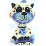 Lorna Bailey cat, Tad, H: 13 cm. No cracks, chips or visible restoration. P&P Group 1 (£14+VAT for