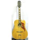 Egmond twelve string acoustic guitar. Not available for in-house P&P, contact Paul O'Hea at