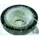 Whitefriars controlled bubble bowl, D: 10 cm. P&P Group 1 (£14+VAT for the first lot and £1+VAT