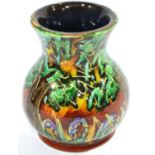Anita Harris Bluebell Wood vase, H: 10 cm. No cracks, chips or visible restoration. P&P Group 1 (£