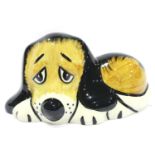 Lorna Bailey dog, Doxy, L: 13 cm. No cracks, chips or visible restoration. P&P Group 1 (£14+VAT