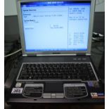 AMI Gericom model 15 inch Pentium 4 3060 laptop operating Windows XP Home Edition 512mb RAM, with