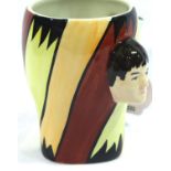 Lorna Bailey Beatles mug, John and Paul, H: 10 cm. No cracks, chips or visible restoration. P&P