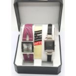 Two boxed ladies wristwatches, both working at lotting. P&P Group 1 (£14+VAT for the first lot