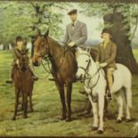 1938/39 Chad Valley jigsaw puzzle, King George VI, Princess Elizabeth and Princess Margaret, all