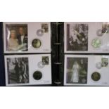 Large collection of Royal Event coin covers, mostly Queens Diamond Wedding anniversary. P&P Group