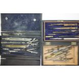 Two vintage drawing sets. P&P Group 1 (£14+VAT for the first lot and £1+VAT for subsequent lots)