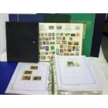 Four mixed world stamp albums and three empty stock books. P&P Group 3 (£25+VAT for the first lot