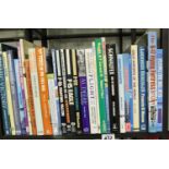 Shelf of books on aviation and aircraft. Not available for in-house P&P, contact Paul O'Hea at