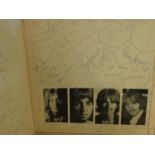 The Beatles White Album numbered 0321292 in poor condition, the album cover and lp label