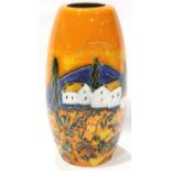 Anita Harris vase in the Tuscany pattern, signed in gold, H: 17 cm. No cracks, chips or visible