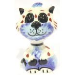 Lorna Bailey cat, Tad, H: 11 cm. No cracks, chips or visible restoration. P&P Group 1 (£14+VAT for