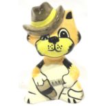 Lorna Bailey cat, The Duke, H: 11 cm. No cracks, chips or visible restoration. P&P Group 1 (£14+