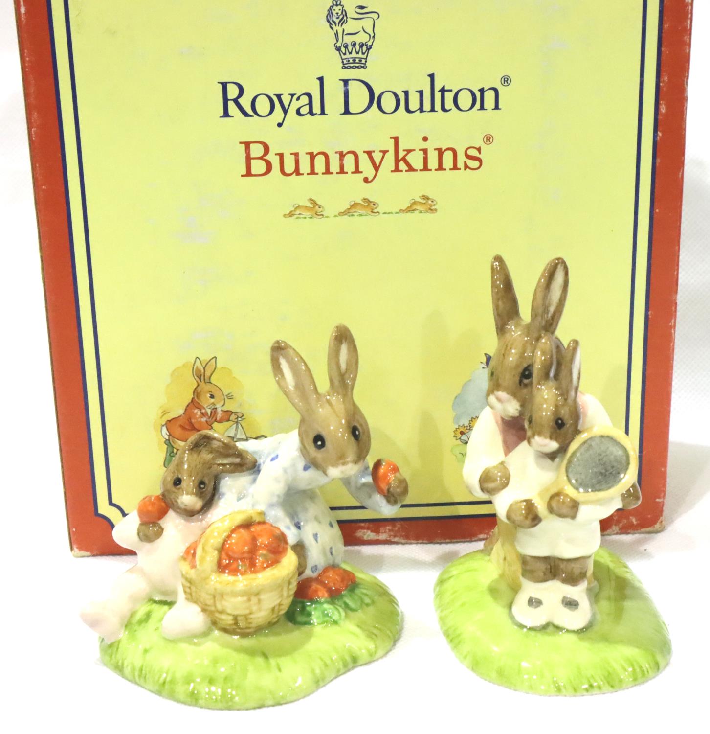 Boxed Royal Doulton Bunnykins limited edition figurine 2096/3000, Tennis and Strawberries, no crack