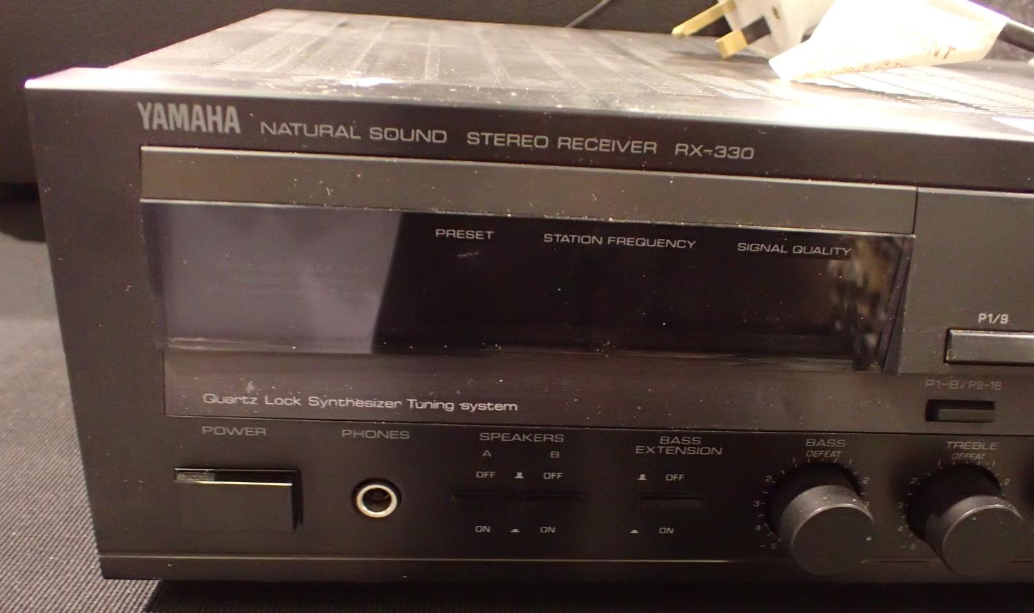 Yamaha natural sound stereo receiver model RX-330. P&P Group 3 (£25+VAT for the first lot and £5+VAT - Image 3 of 4