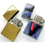 Two Zippo lighters, boxed. P&P Group 1 (£14+VAT for the first lot and £1+VAT for subsequent lots)