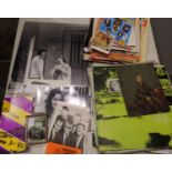 Collection of mixed theatre and recording artist items including photos, LPs, some signed. Not