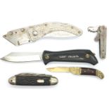 Six folding knives. P&P Group 1 (£14+VAT for the first lot and £1+VAT for subsequent lots)