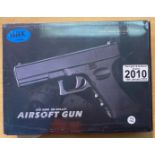 New old stock unopened airsoft pistols. P&P Group 2 (£18+VAT for the first lot and £3+VAT for