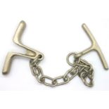 Third Reich Gestapo Come Along Chain, Waffen SS Marked. P&P Group 1 (£14+VAT for the first lot