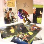 Mixed sporting interest; pen signed publicity shots of Tom Lehman (x2), Paul McGinley, Colin