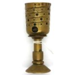 WWI Trench Art goblet egg cup made from a French shell fuse. P&P Group 1 (£14+VAT for the first