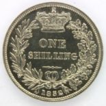 1852 shilling of Queen Victoria. P&P Group 1 (£14+VAT for the first lot and £1+VAT for subsequent