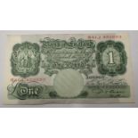 Beale one pound note of Queen Elizabeth II in good condition H61J 450093. P&P Group 1 (£14+VAT for