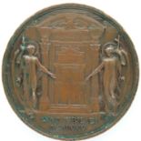 1925 bronze Papal medal for Pope Pius XI. P&P Group 1 (£14+VAT for the first lot and £1+VAT for