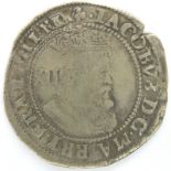 1604 silver hammered shilling of James I. P&P Group 1 (£14+VAT for the first lot and £1+VAT for