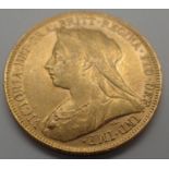 1894 sovereign of Queen Victoria. P&P Group 1 (£14+VAT for the first lot and £1+VAT for subsequent