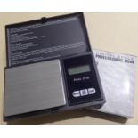 New old stock 500g digital professional jewellery scale. P&P Group 1 (£14+VAT for the first lot