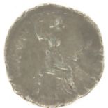 20 AD tribute penny (coin referenced by Jesus in Bible) Emperor Tiberius denarius/Pontif Maxim, 3.