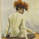 Roy L Pettit LSC (b. 1935) watercolour, Anita XII, inscribed for the London Sketch Club, signed