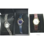 Three boxed ladies watches to include Sekonda (2) and a Marks & Spencer example (1). P&P Group 1 (£