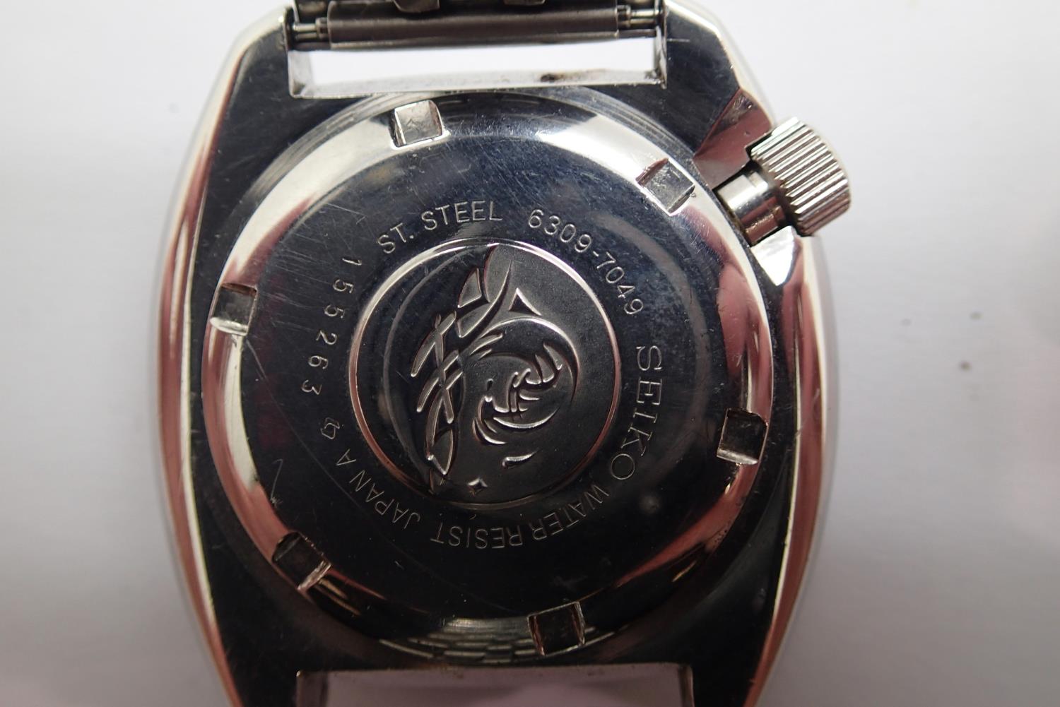 Seiko gents metal divers 150m stainless steal wristwatch on stainless steal strap. P&P Group 1 (£ - Image 2 of 3