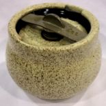 Royal Doulton stoneware tobacco jar, 12 x 10 cm, no cracks, chips or visible restoration. P&P