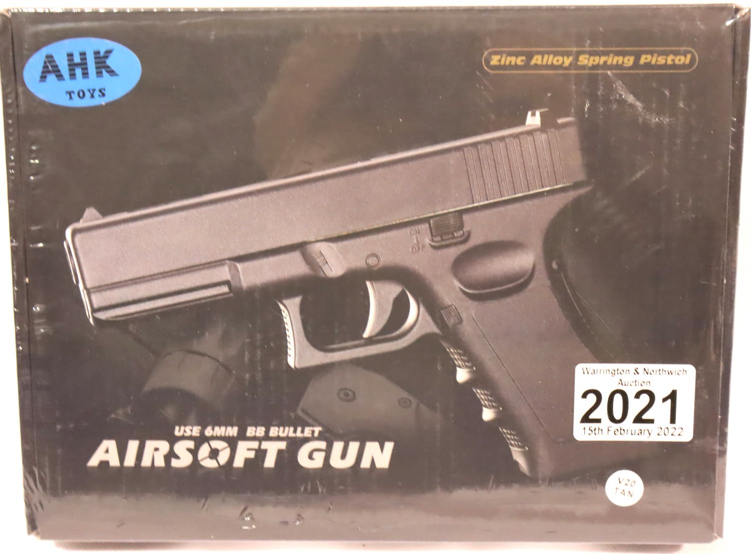 New old stock unopened airsoft pistol. P&P Group 2 (£18+VAT for the first lot and £3+VAT for