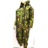 Full body camouflage buoyancy suit, approximate size M. P&P Group 2 (£18+VAT for the first lot