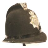 Cheshire Constabulary; a 1950s Police Constables helmet, marked to interior The Cape Crusader. P&P