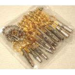 Collection of fourteen different size vintage style pocket watch keys. P&P Group 1 (£14+VAT for