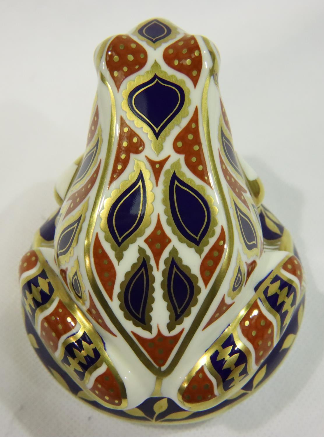 Royal Crown Derby Frog, H: 80 mm. No cracks, chips or visible restoration. P&P Group 1 (£14+VAT - Image 2 of 3