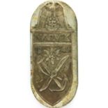 Third Reich Narvik campaign shield. P&P Group 2 (£18+VAT for the first lot and £3+VAT for subsequent