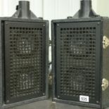 Two part speakers that clip together with carry handles. Not available for in-house P&P, contact