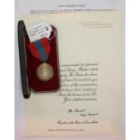 Thomas Frederick Comley 1970, British Imperial Service medal in original box, complete with award