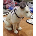 Cast iron Nipper Dog moneybox, H: 15 cm. P&P Group 1 (£14+VAT for the first lot and £1+VAT for