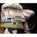 Mixed lot to include ceramics picture frames etc. Not available for in-house P&P, contact Paul O'Hea