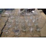 Collection of masonic lodge glasses. Not available for in-house P&P, contact Paul O'Hea at Mailboxes