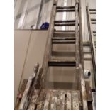 Six rung wooden step ladders. Not available for in-house P&P, contact Paul O'Hea at Mailboxes on