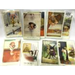 Ten WWI childrens postcards. P&P Group 1 (£14+VAT for the first lot and £1+VAT for subsequent lots)